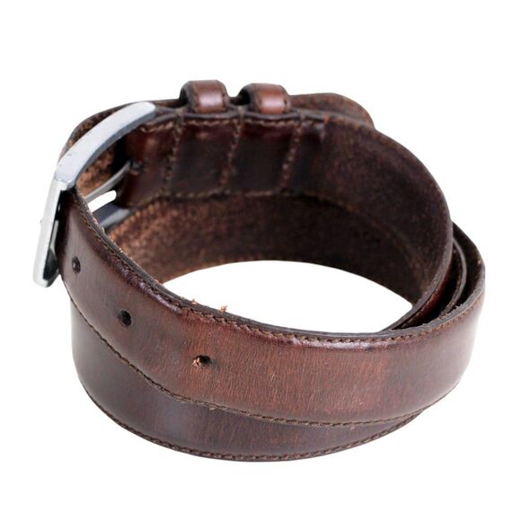 Eddie Bauer BROWN GENUINE LEATHER 1 1/4"Wd CASUAL DRESS MEN'S BELT Sz 38 (74M - Picture 3 of 13